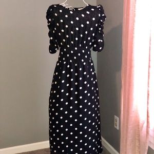 Vintage Inspired Polka Dot Dress